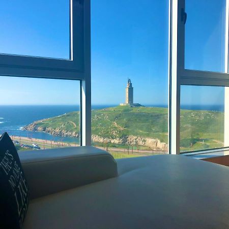 Parking, Vistas Al Mar Y Tres Habitaciones A Coruna Exterior photo